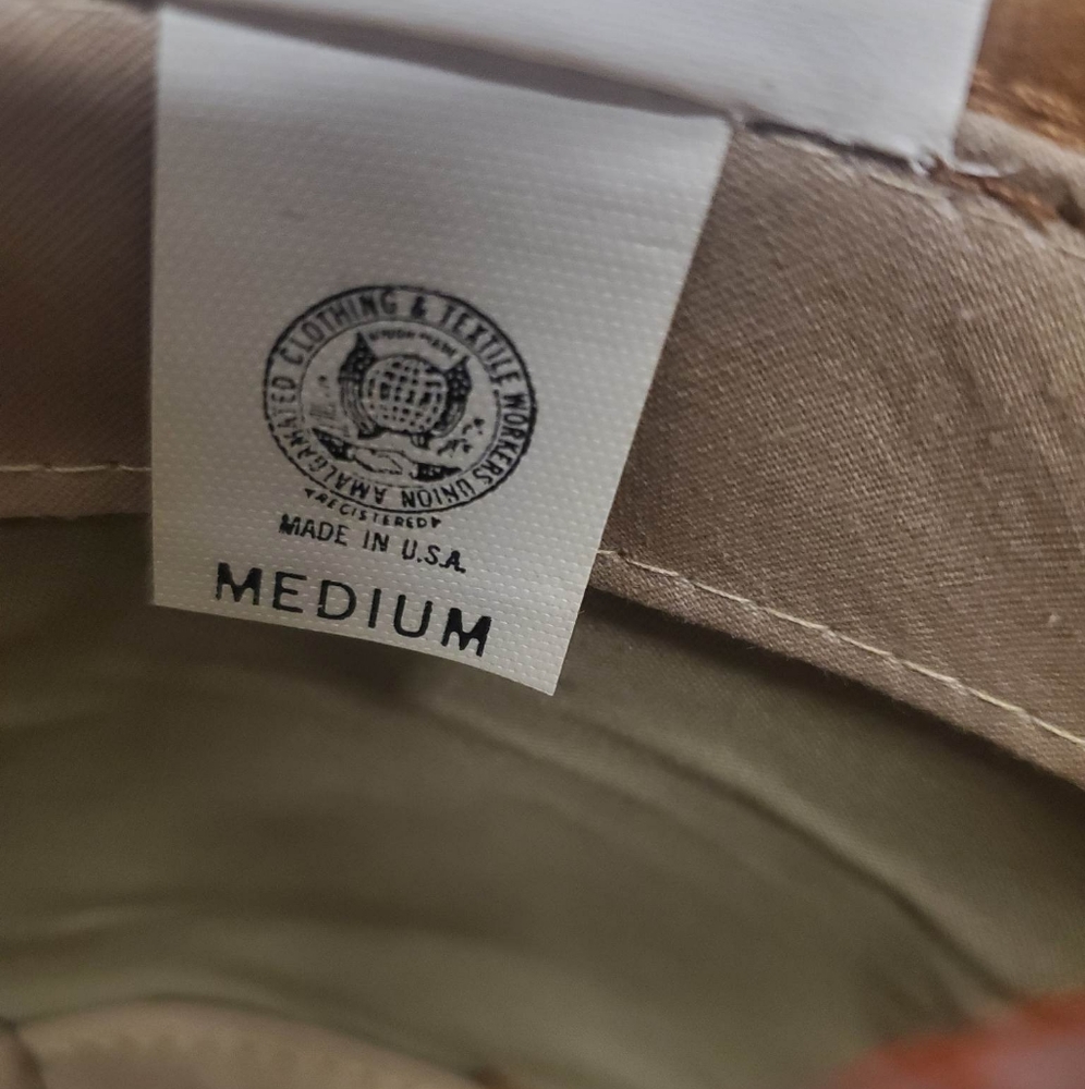 Vintage 70s Suede Fedora Hat Leather Band Tan Brown Structured Union M - Picture 7 of 7